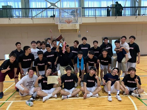 男子バスケ部 第40回青森県大学バスケットボール大会 優勝 八戸学院大学